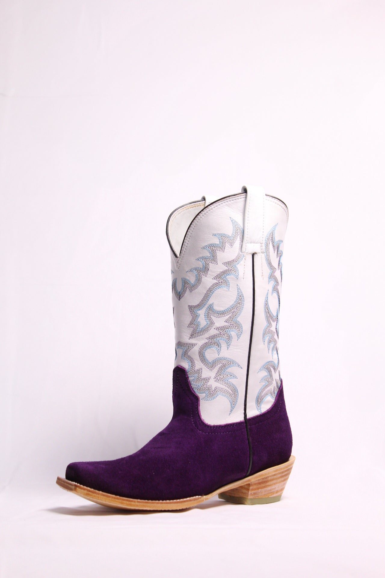 Purple Suede Boots