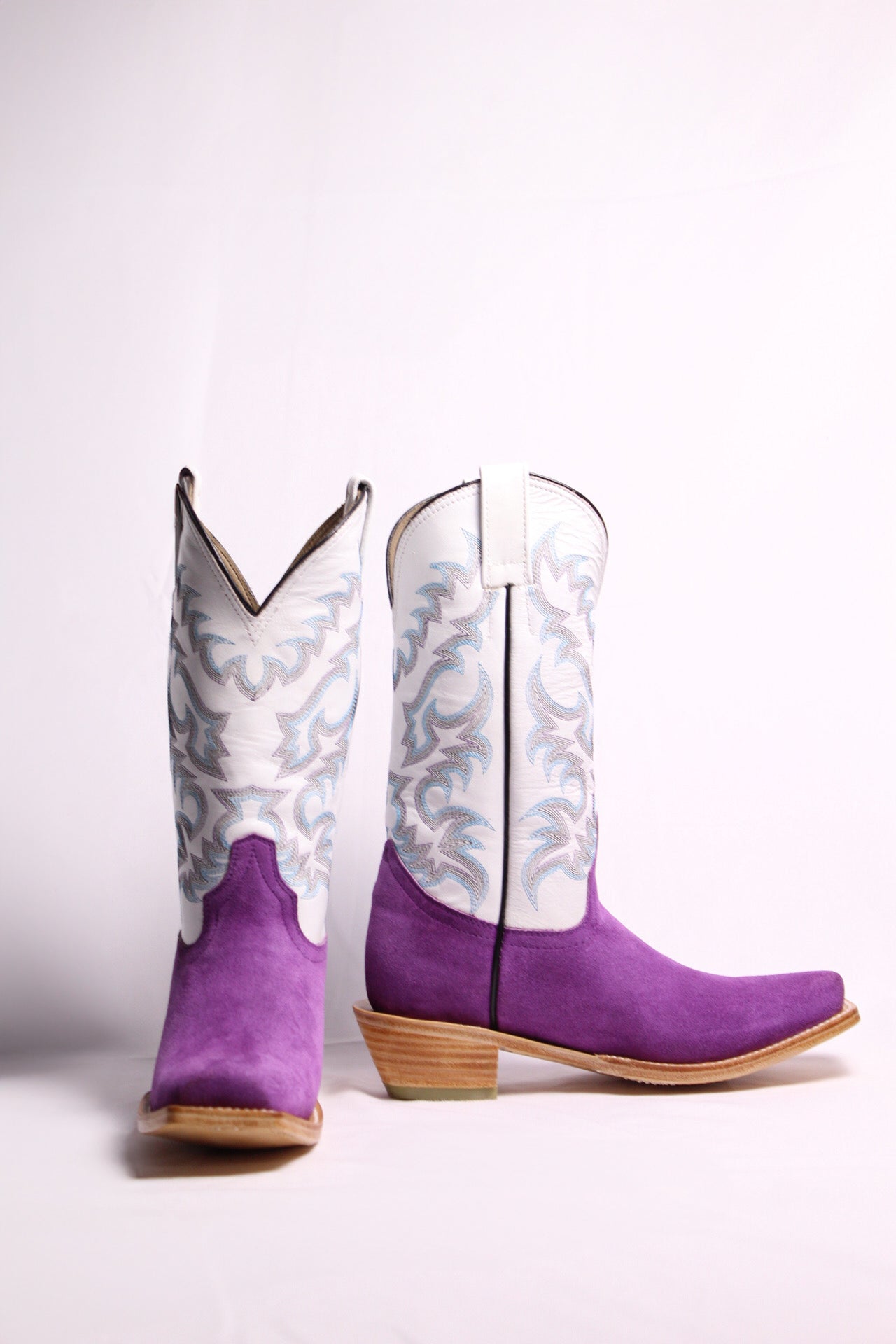 Lilac Suede Boots