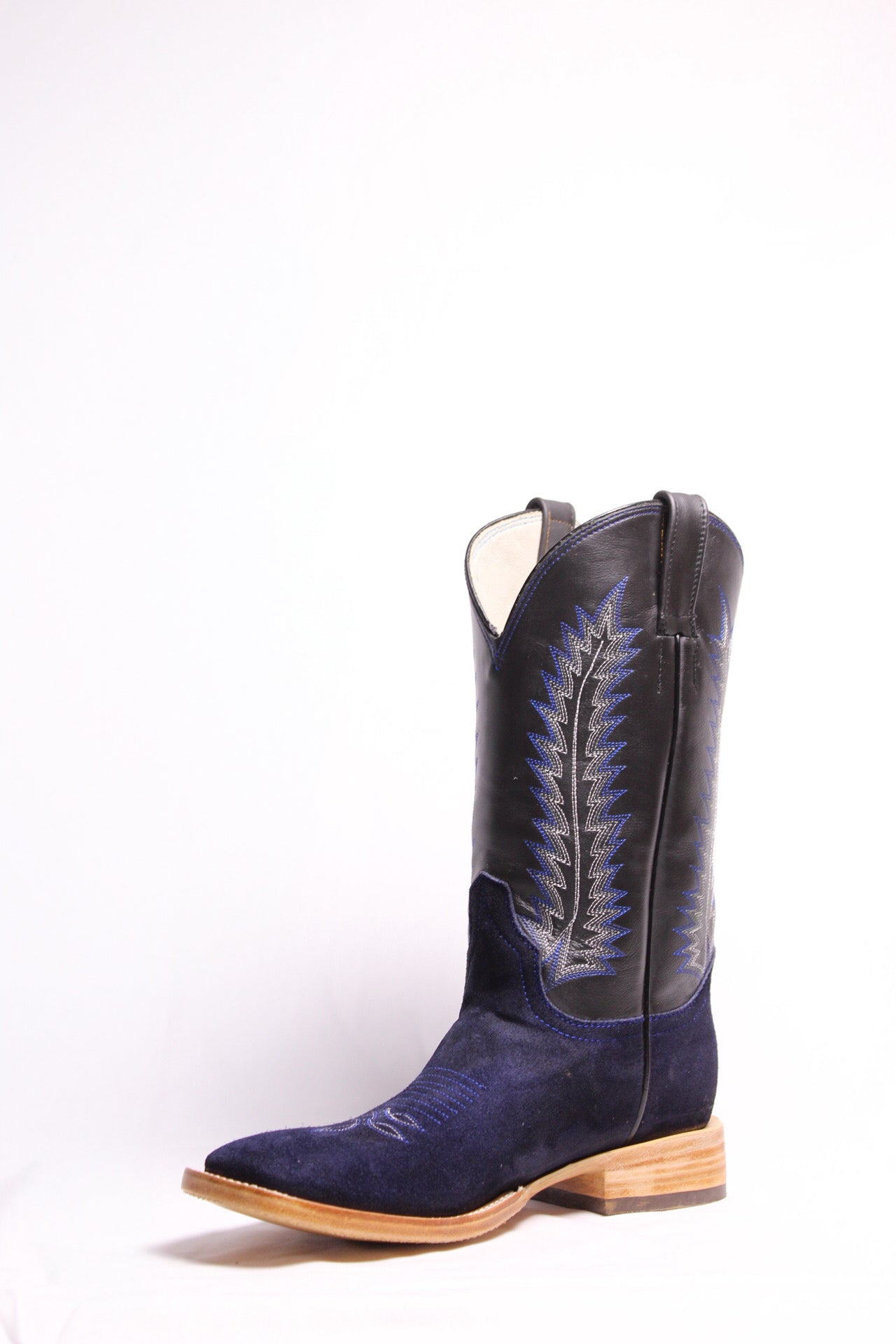 Royal Blue Suede Boots