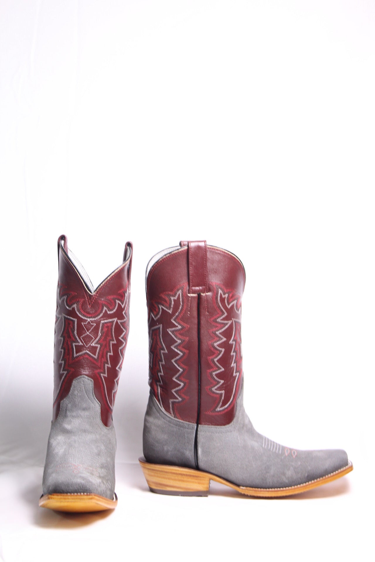 Grey Suede Boots