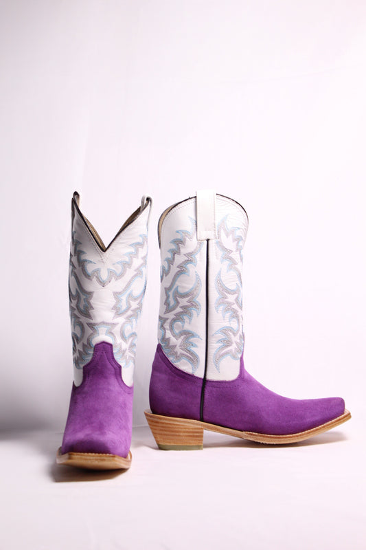 Lilac Suede Boots
