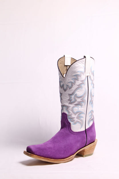 Lilac Suede Boots