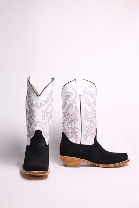 Black Suede Female Boots