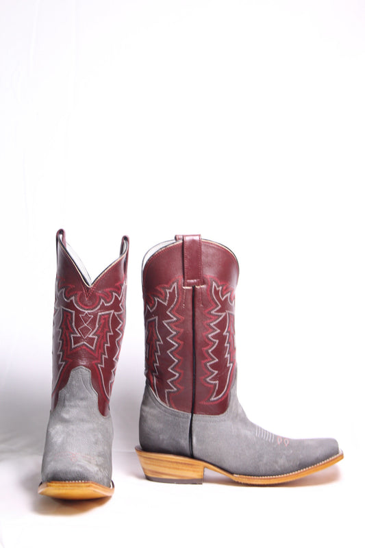 Grey Suede Boots