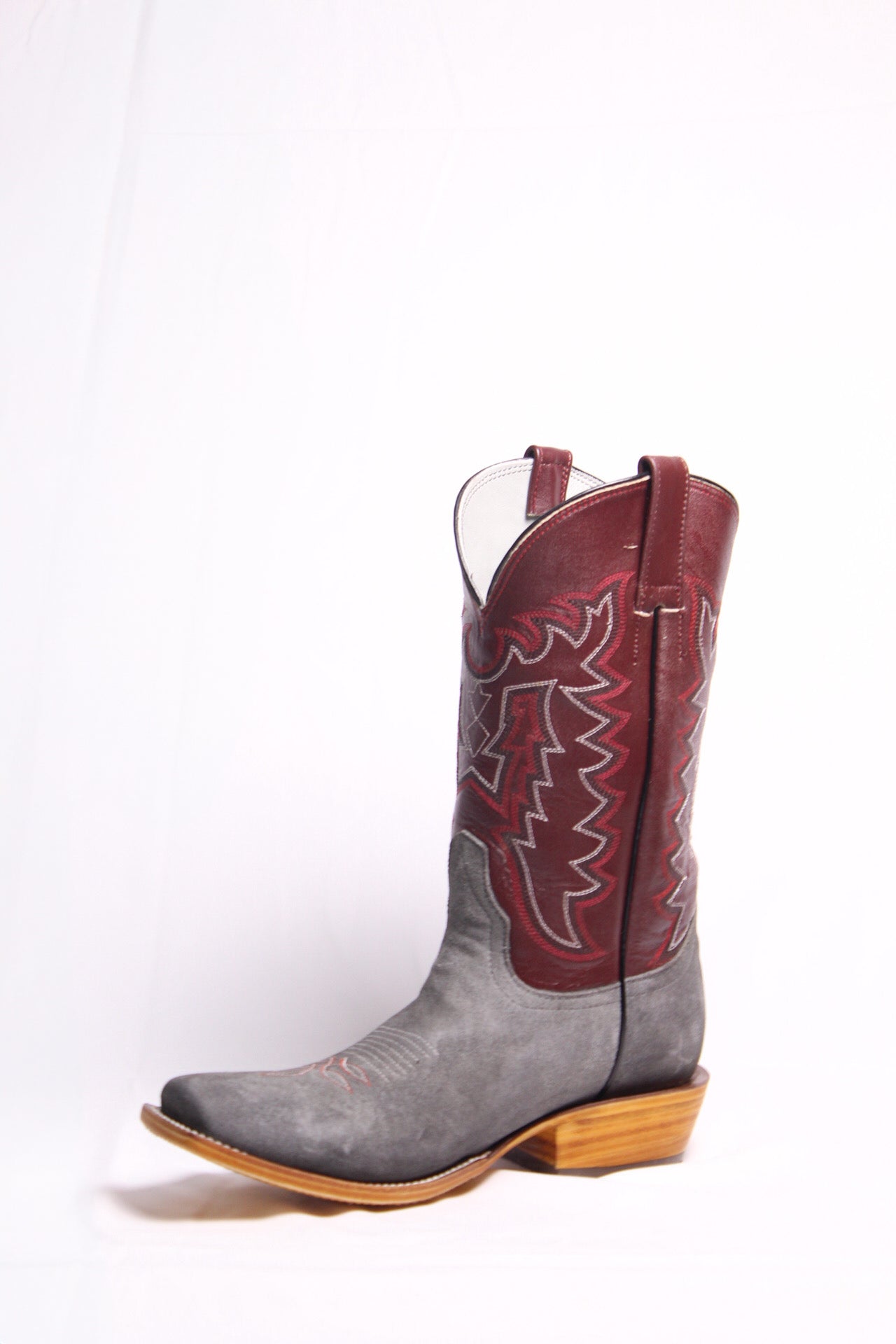 Grey Suede Boots